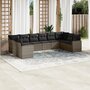 10-delige-Loungeset-met-kussens-poly-rattan-grijs