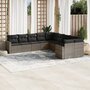 10-delige-Loungeset-met-kussens-poly-rattan-grijs