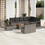11-delige-Loungeset-met-kussens-poly-rattan-grijs