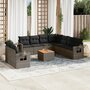 10-delige-Loungeset-met-kussens-poly-rattan-grijs