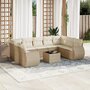 10-delige-Loungeset-met-kussens-poly-rattan-beige