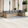 10-delige-Loungeset-met-kussens-poly-rattan-beige