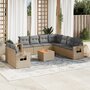 10-delige-Loungeset-met-kussens-poly-rattan-beige