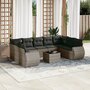 10-delige-Loungeset-met-kussens-poly-rattan-grijs