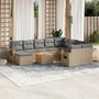 11-delige-Tuinset-met-kussens-poly-rattan-beige