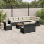 11-delige-Loungeset-met-kussens-poly-rattan-zwart