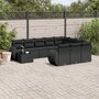 11-delige-Loungeset-met-kussens-poly-rattan-zwart