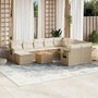 11-delige-Tuinset-met-kussens-poly-rattan-beige