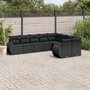 9-delige-Loungeset-met-kussens-poly-rattan-zwart