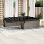 10-delige-Loungeset-met-kussens-poly-rattan-grijs