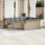 11-delige-Tuinset-met-kussens-poly-rattan-beige