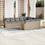 10-delige-Loungeset-met-kussens-poly-rattan-beige