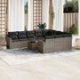11-delige-Loungeset-met-kussens-poly-rattan-grijs