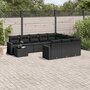 11-delige-Loungeset-met-kussens-poly-rattan-zwart