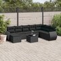 9-delige-Loungeset-met-kussens-poly-rattan-zwart