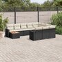 11-delige-Loungeset-met-kussens-poly-rattan-zwart
