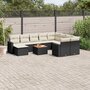 11-delige-Loungeset-met-kussens-poly-rattan-zwart