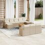 11-delige-Tuinset-met-kussens-poly-rattan-beige
