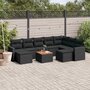 10-delige-Loungeset-met-kussens-poly-rattan-zwart