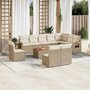 11-delige-Tuinset-met-kussens-poly-rattan-beige