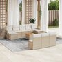 11-delige-Tuinset-met-kussens-poly-rattan-beige