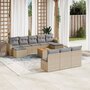 11-delige-Tuinset-met-kussens-poly-rattan-beige