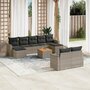 10-delige-Loungeset-met-kussens-poly-rattan-grijs