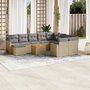 11-delige-Tuinset-met-kussens-poly-rattan-beige