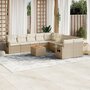 11-delige-Tuinset-met-kussens-poly-rattan-beige