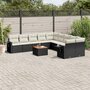 11-delige-Loungeset-met-kussens-poly-rattan-zwart