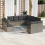 11-delige-Loungeset-met-kussens-poly-rattan-grijs