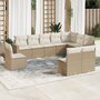10-delige-Loungeset-met-kussens-poly-rattan-beige