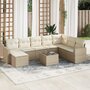 9-delige-Loungeset-met-kussens-poly-rattan-beige