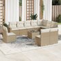 11-delige-Tuinset-met-kussens-poly-rattan-beige