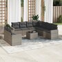 10-delige-Loungeset-met-kussens-poly-rattan-grijs