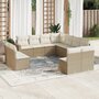 11-delige-Tuinset-met-kussens-poly-rattan-beige