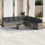 10-delige-Loungeset-met-kussens-poly-rattan-grijs