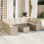 10-delige-Loungeset-met-kussens-poly-rattan-beige