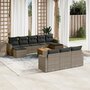11-delige-Loungeset-met-kussens-poly-rattan-grijs