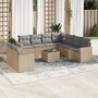 10-delige-Loungeset-met-kussens-poly-rattan-beige