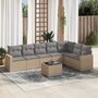 8-delige-Loungeset-met-kussens-poly-rattan-beige