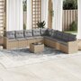 10-delige-Loungeset-met-kussens-poly-rattan-beige