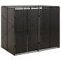Containerberging-dubbel-140x80x117-cm-poly-rattan-zwart